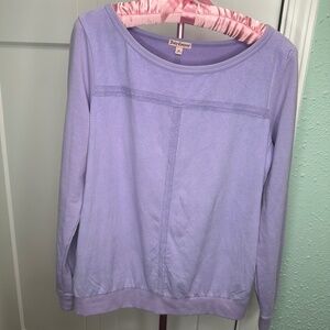WOMENS LADIES JUICY COUTURE SOFT LONG SLEEVE LAVENDER TUNIC SHIRT SIZE MEDIUM